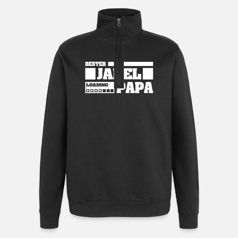 Jarel - Quarter-Zip Sweatshirt - black