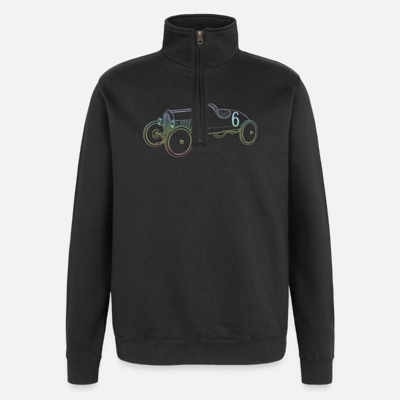 Caisse à savon - Sweat à zip 1/4 - noir
