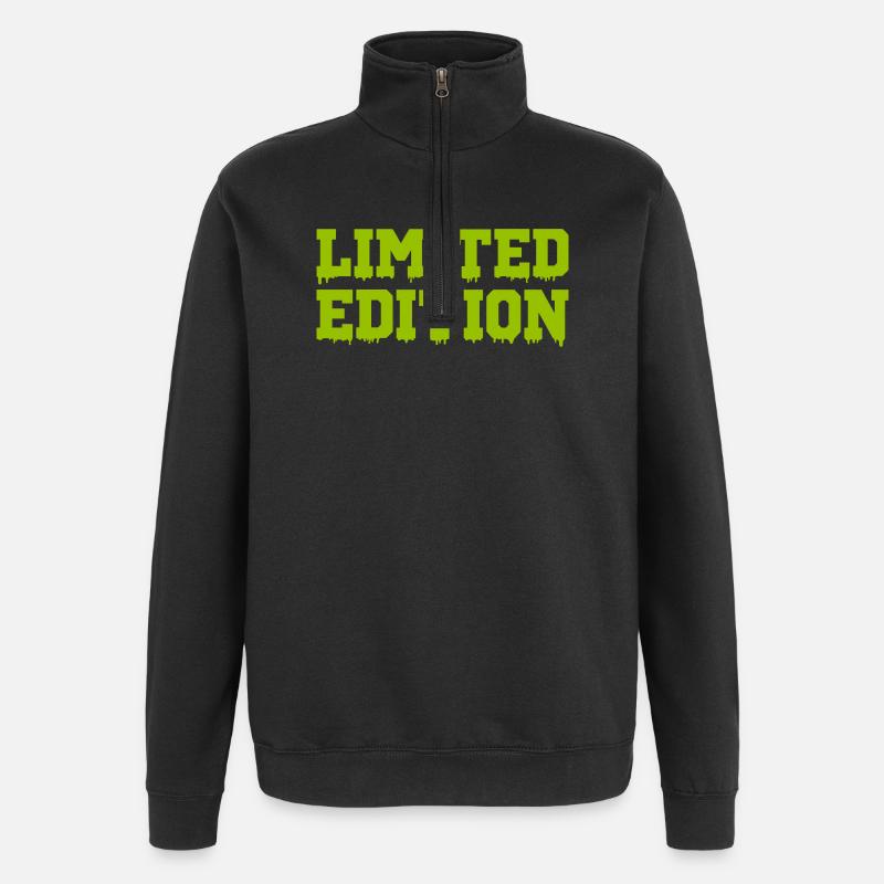 limited_edition - Quarter-Zip-Sweatshirt - Schwarz