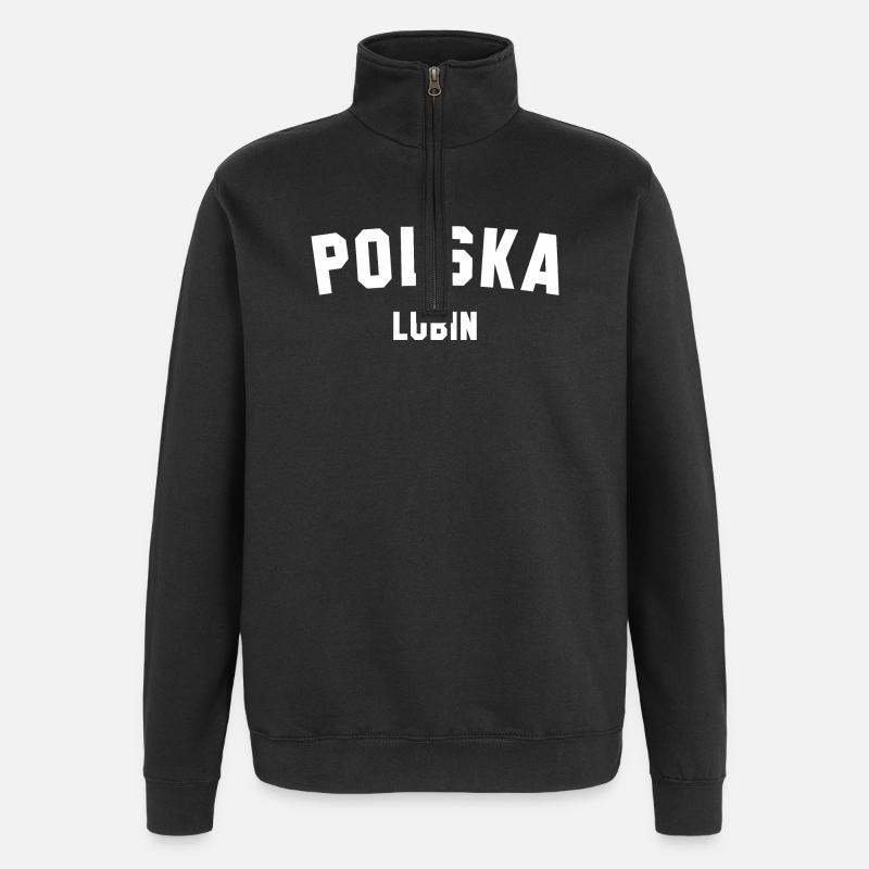 LUBIN, Polska, Pologne - Sweat à zip 1/4 - noir
