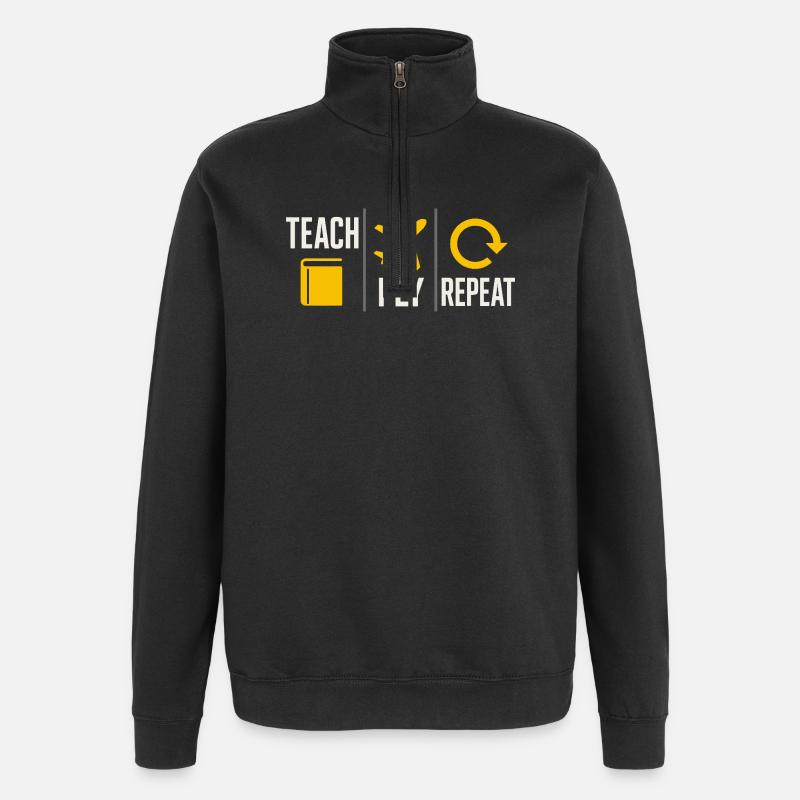 Fluglehrer Cfi Pilot Luftfahrtlehrer - Quarter-Zip-Sweatshirt - Schwarz