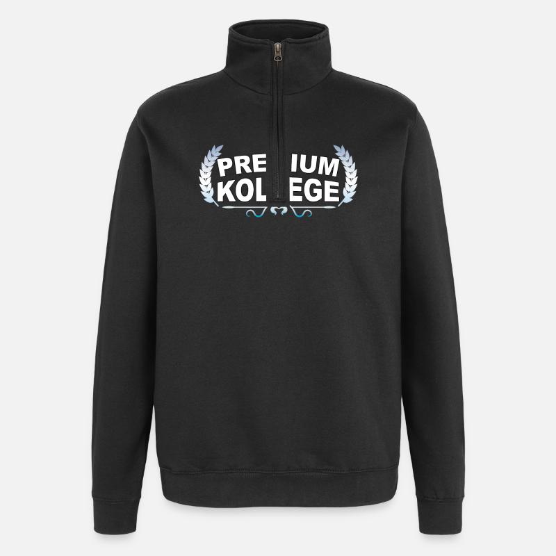 Premium Colleague - Diction drôle - Sweat à zip 1/4 - noir