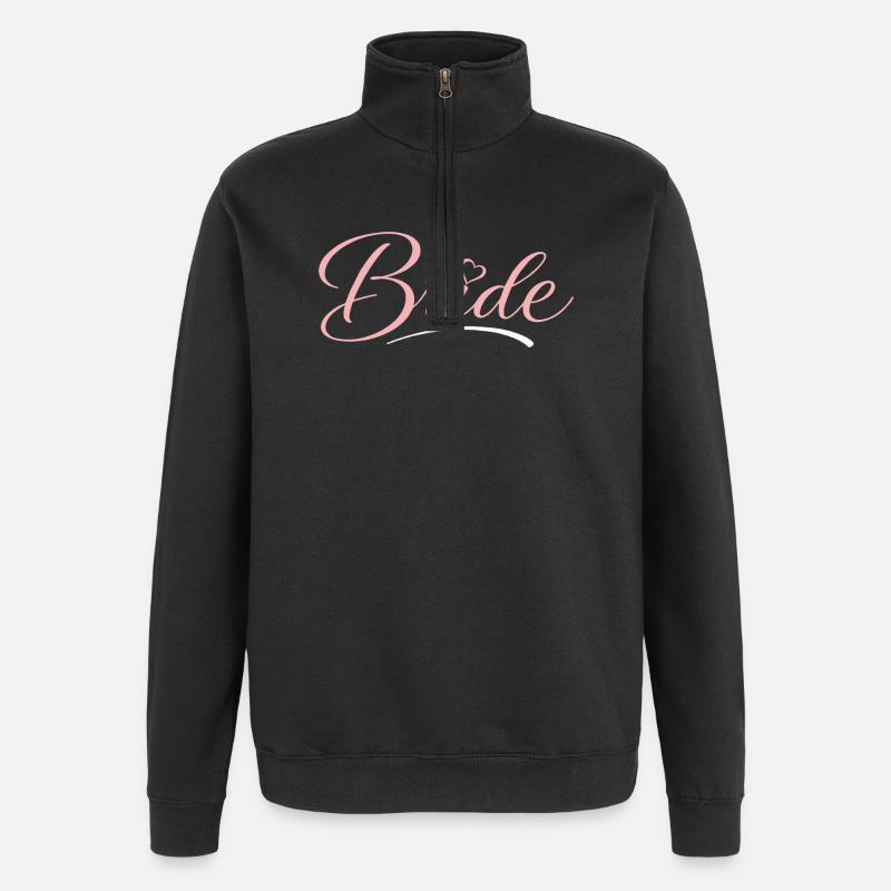 Mariée - Sweat à zip 1/4 - noir