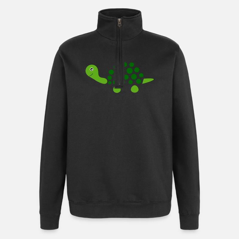 Schildkröten Schildkröten - Quarter-Zip-Sweatshirt - Schwarz