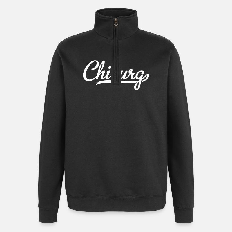Chirurg - Quarter-Zip-Sweatshirt - Schwarz