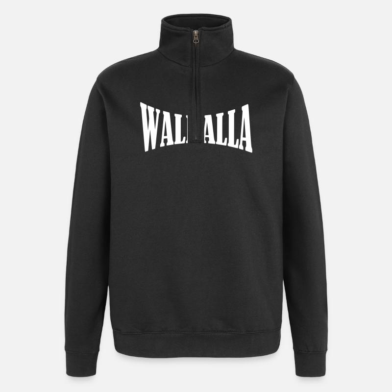 Valhalla Viking Chemise Viking - Sweat à zip 1/4 - noir