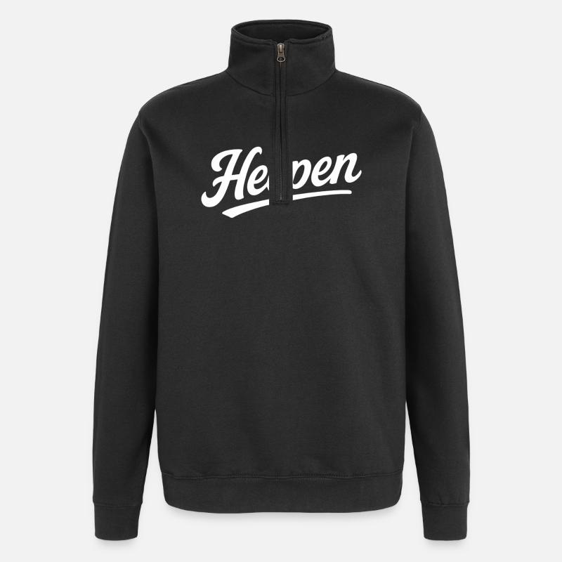 Heepen Bielefeld #heepenstyle - Sweat à zip 1/4 - noir