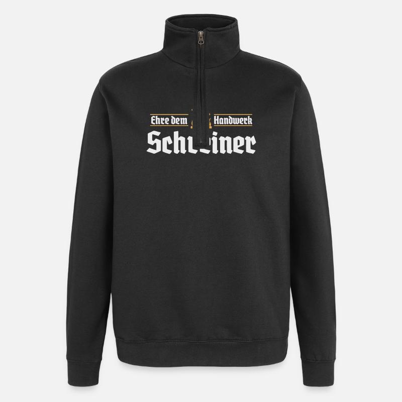 Charpentier Artisanat Guilde Signe Guilde Artisan - Sweat à zip 1/4 - noir