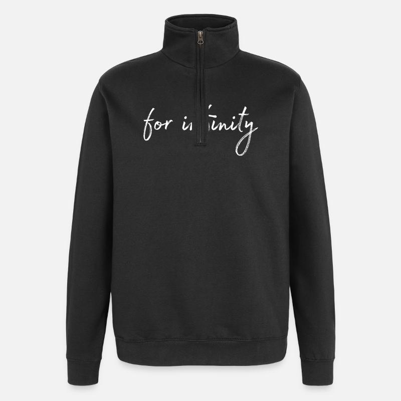 for infinity - Quarter-Zip Sweatshirt - black
