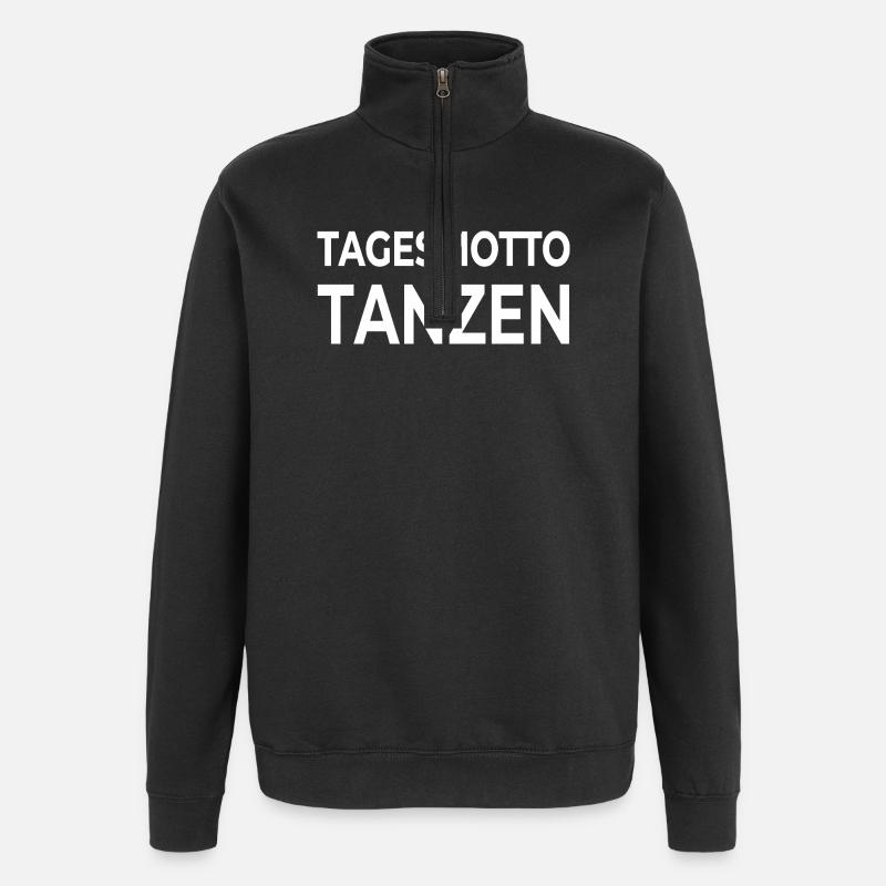 Tanzen - Quarter-Zip-Sweatshirt - Schwarz