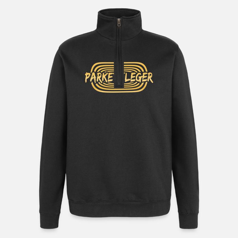 Couche de parquet de travail - Sweat à zip 1/4 - noir