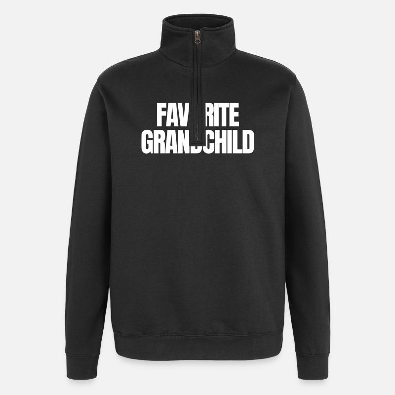 Lieblingsenkelkind - Quarter-Zip-Sweatshirt - Schwarz