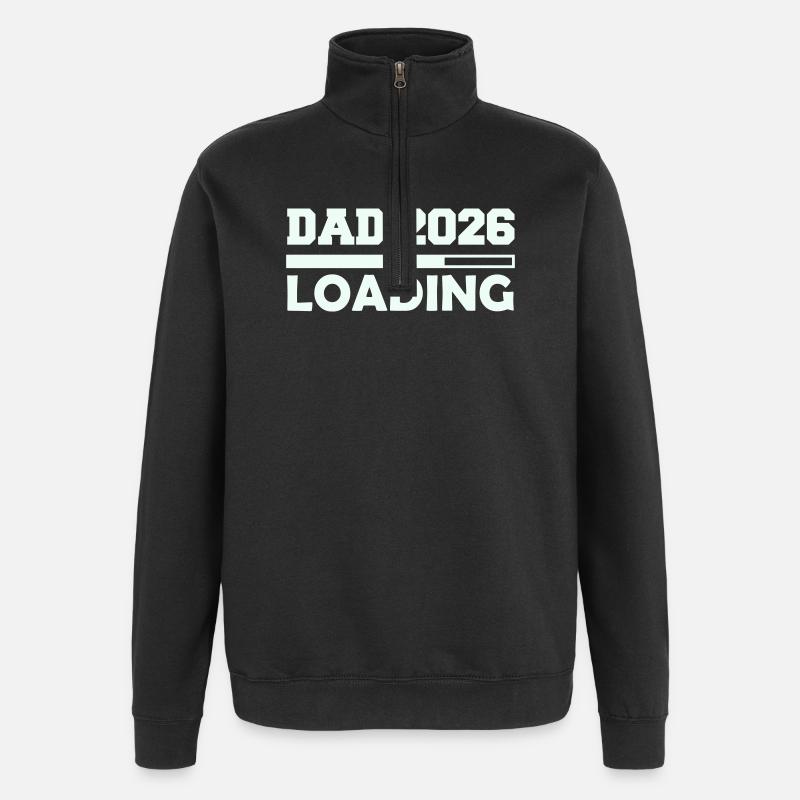 Papa 2026 invites - Quarter-Zip Sweatshirt - black