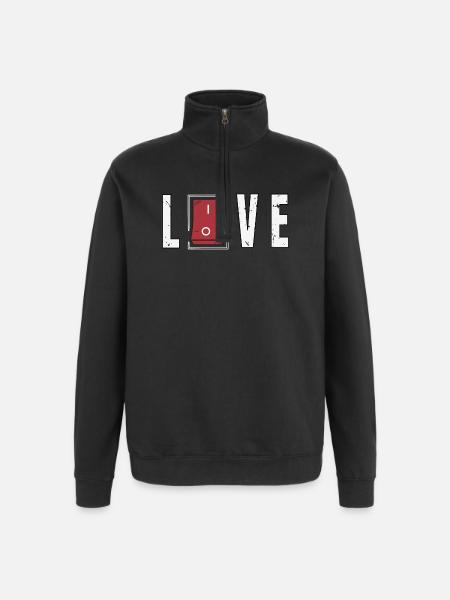 Love Reciprocated - Quarter-Zip Sweatshirt - black