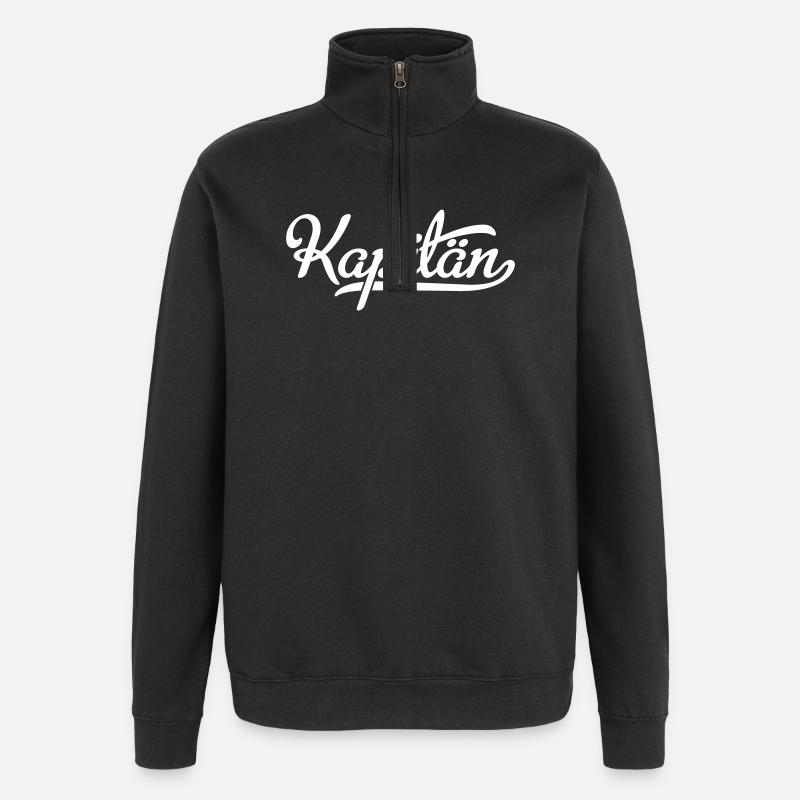 Kapitän - Quarter-Zip-Sweatshirt - Schwarz