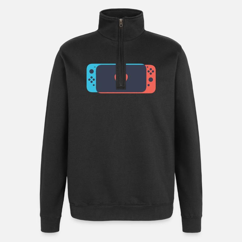 Changer d'amour - Sweat à zip 1/4 - noir