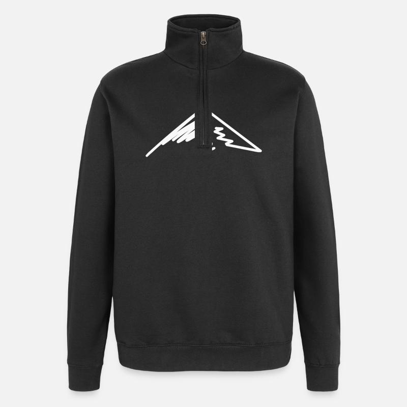 Berg - Quarter-Zip-Sweatshirt - Schwarz