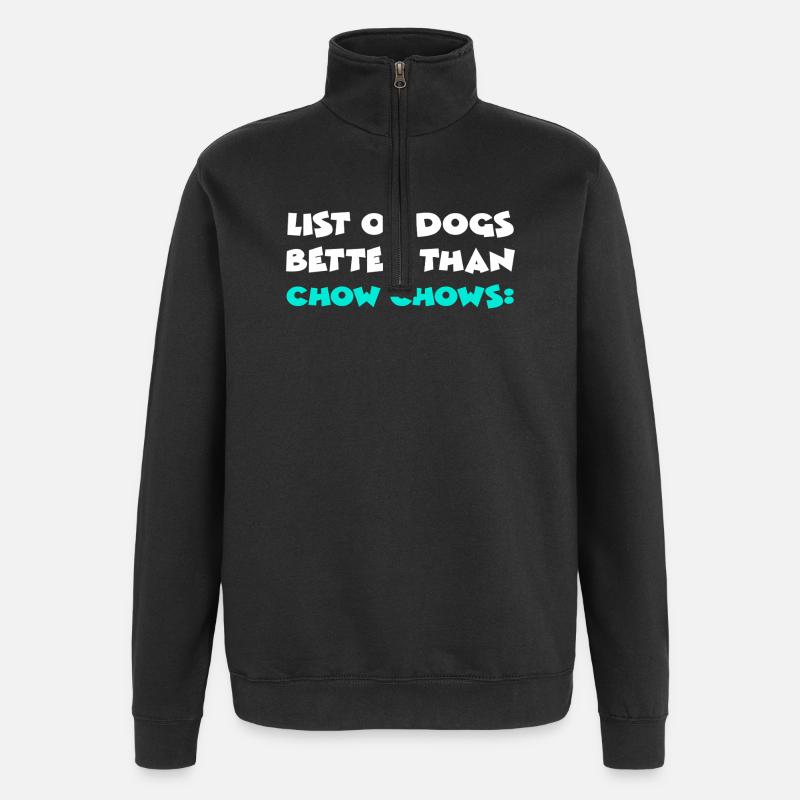 Chow Chow - Quarter-Zip Sweatshirt - black