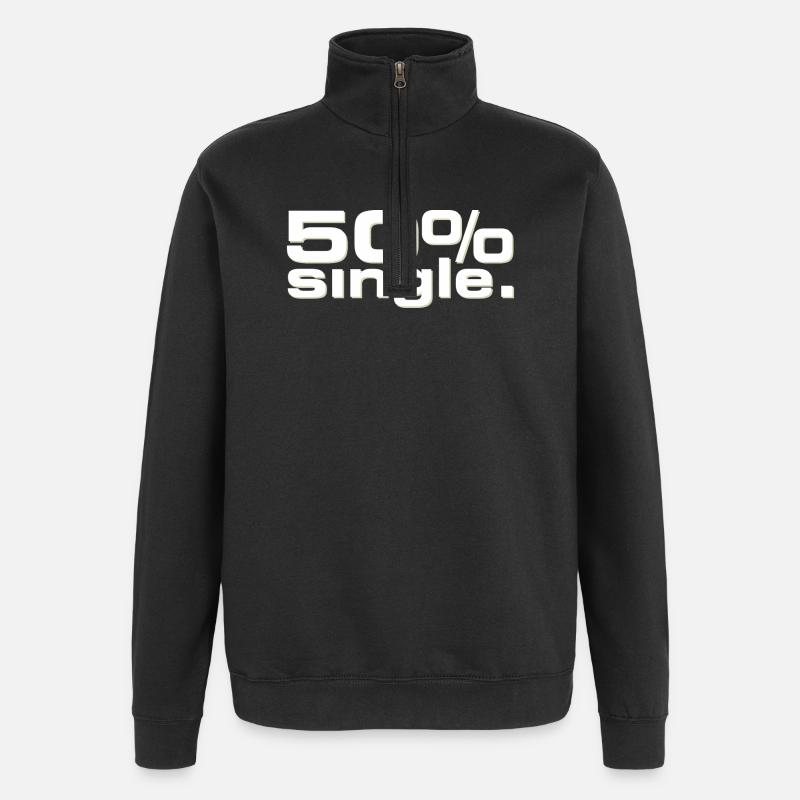 50% Single - Quarter-Zip Sweatshirt - black