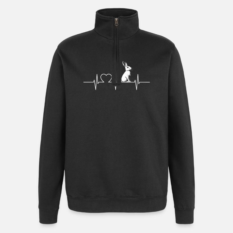 Bunny Bunny - Quarter-Zip Sweatshirt - black