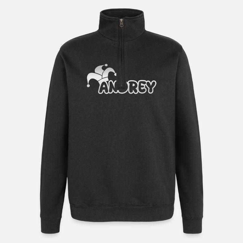 Andrey dans le rôle de Carnaval - Sweat à zip 1/4 - noir