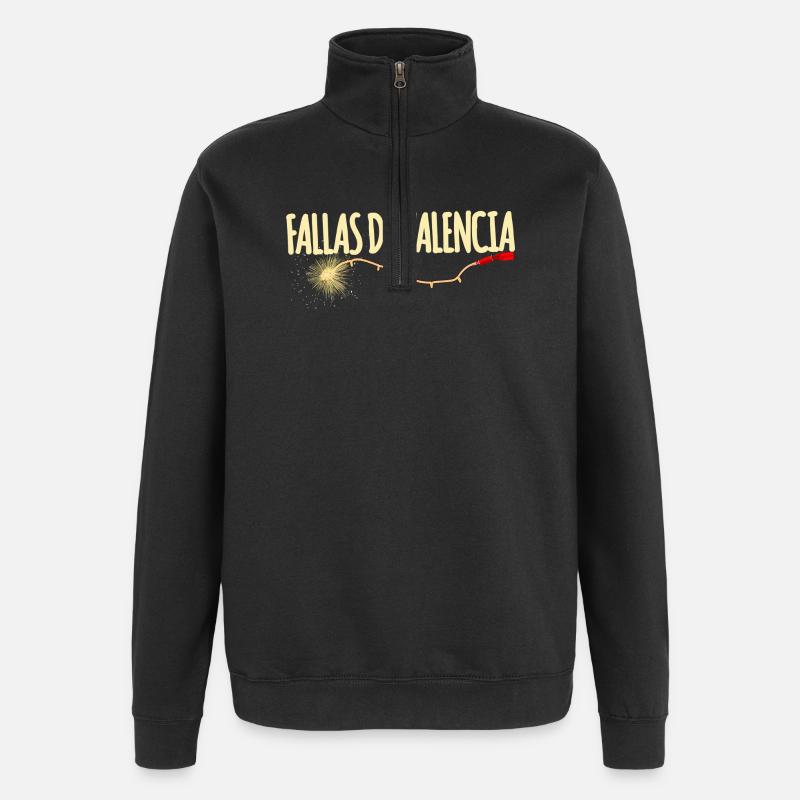 Fallas de Valencia Traca - Sweat à zip 1/4 - noir