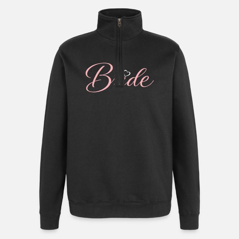 Bride - Quarter-Zip-Sweatshirt - Schwarz