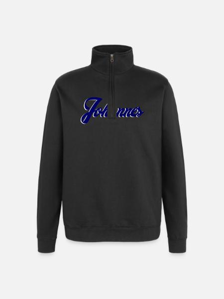 Name Johannes Personalization - Quarter-Zip Sweatshirt - black