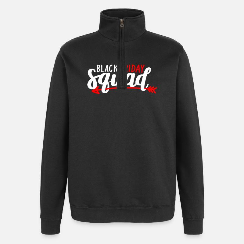 Black Friday Squad Tee - Quarter-Zip Sweatshirt - black