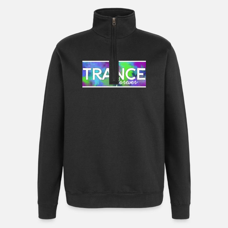 La transe pour toujours - Sweat à zip 1/4 - noir