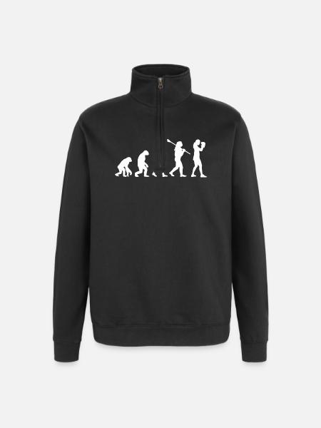 Boxing Evolution : Boxeuse Sportive Féminine - Sweat à zip 1/4 - noir