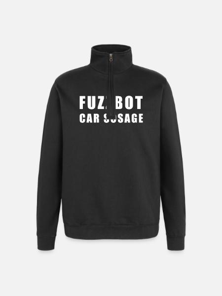 fuzzbot car sosage - Quarter-Zip Sweatshirt - black