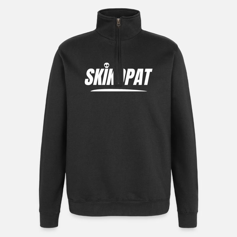 SKIKOPAT! - Quarter-Zip Sweatshirt - black