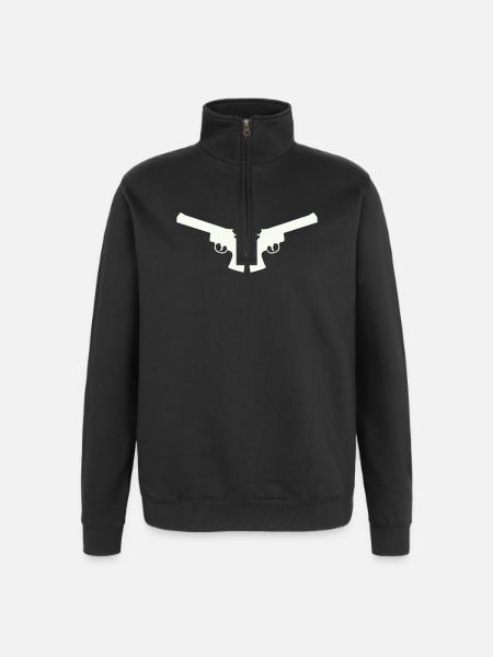 weapon - Quarter-Zip Sweatshirt - black