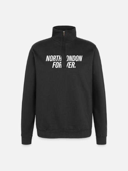 North London Forever - Quarter-Zip Sweatshirt - black