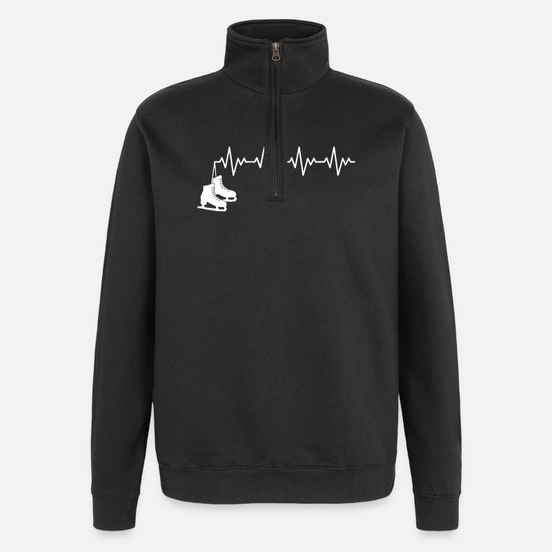 Schlittschuhe Eiskunstläufer Schlittschuh EKG - Quarter-Zip Sweatshirt - black