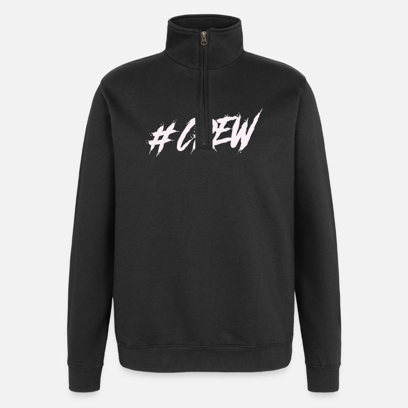 #CREW Graffiti - Quarter-Zip Sweatshirt - black