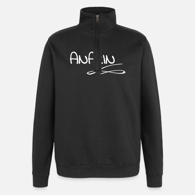 Anakin Graffiti Lettering - Quarter-Zip Sweatshirt - black