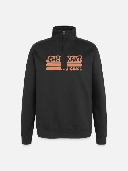 Saying Chemikant - Quarter-Zip Sweatshirt - black
