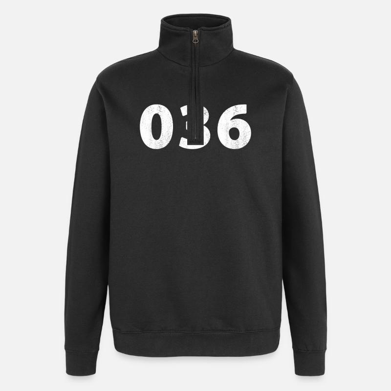 036 Almere Zeewolde - Sweat à zip 1/4 - noir