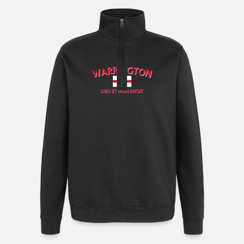 Erbe des Warrington Cross - Quarter-Zip-Sweatshirt - Schwarz