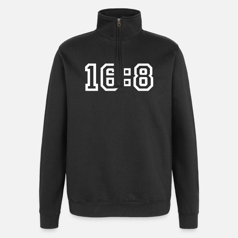 Diät - Quarter-Zip-Sweatshirt - Schwarz