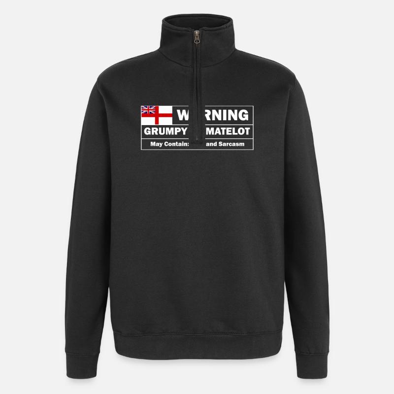Grumpy Ex-matelot - Quarter-Zip Sweatshirt - black
