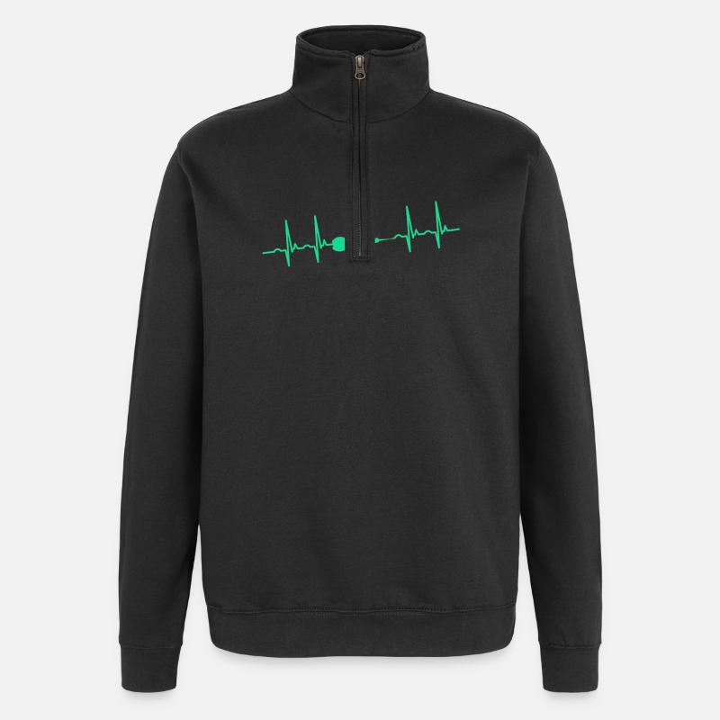 Dart Darter Darten - Quarter-Zip-Sweatshirt - Schwarz