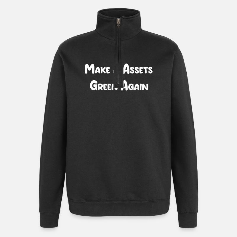 MAGA-Hüte - Quarter-Zip-Sweatshirt - Schwarz