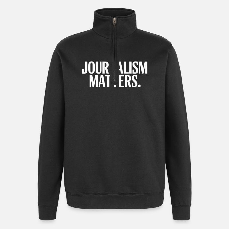 Journalism Matters - Quarter-Zip Sweatshirt - black