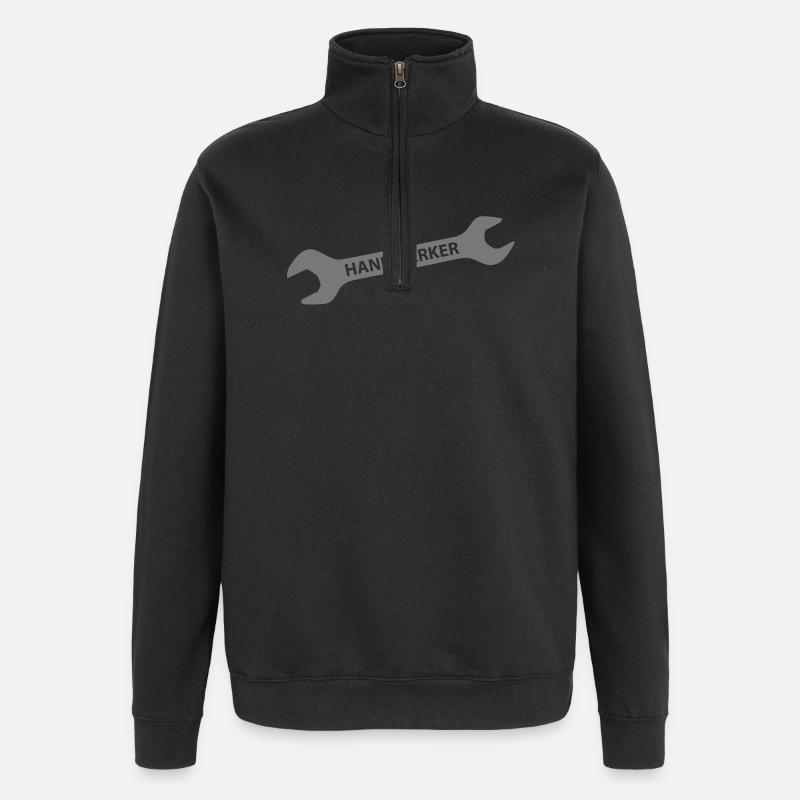 crafter - Quarter-Zip Sweatshirt - black