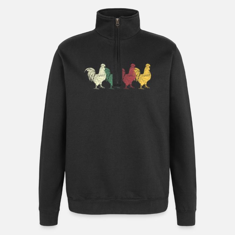 Hahn - Sweat à zip 1/4 - noir