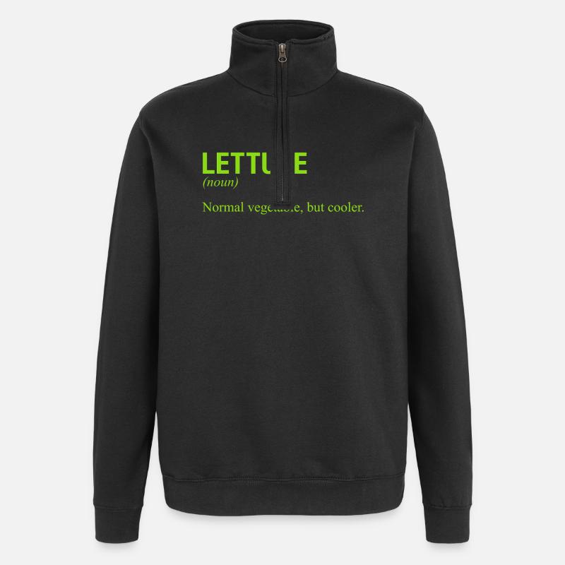 LETTUCE - Quarter-Zip Sweatshirt - black
