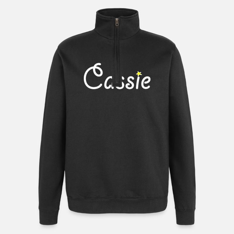 Cassie - Sweat à zip 1/4 - noir